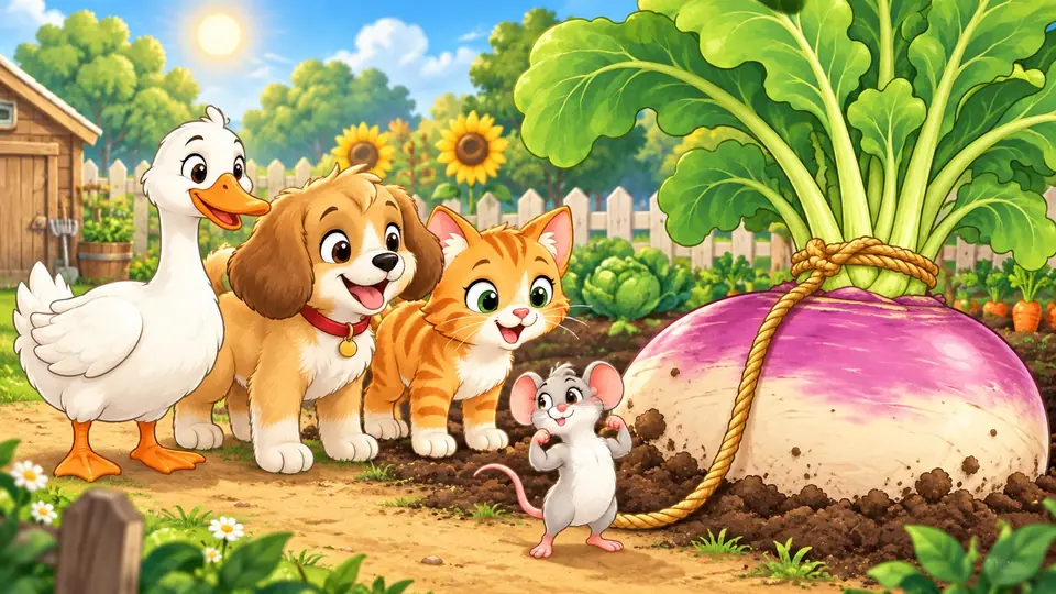A scene from “The Giant Turnip”